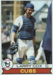 1979 Topps Baseball Cards      489     Larry Cox UER